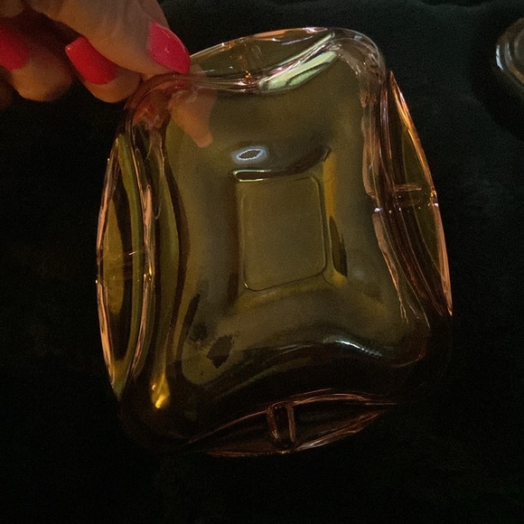 Pink heavy glass vintage ashtray mid century modern - Picture 3 of 8